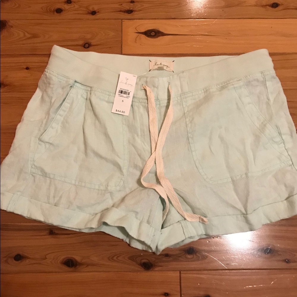 Lou & Grey Drawstring Linen Shorts